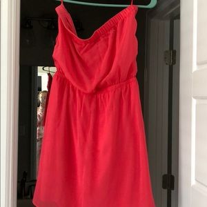 Express strapless spring dress.